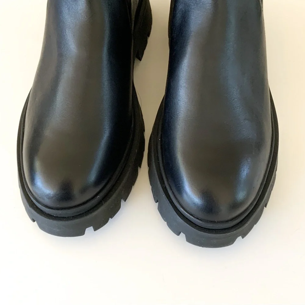 Schutz NWOT Billie Casual Atanado Black Boots Size 9.5 - Picture 7 of 11